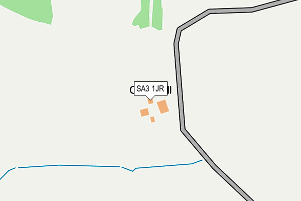SA3 1JR map - OS OpenMap – Local (Ordnance Survey)
