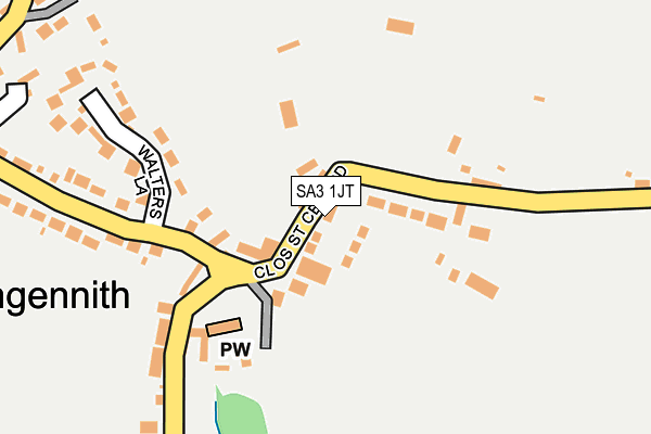 SA3 1JT map - OS OpenMap – Local (Ordnance Survey)