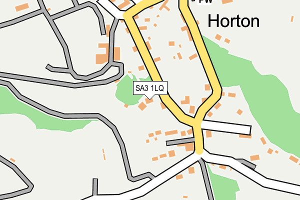 SA3 1LQ map - OS OpenMap – Local (Ordnance Survey)
