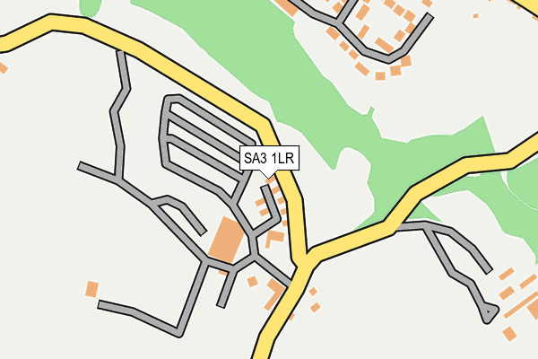 SA3 1LR map - OS OpenMap – Local (Ordnance Survey)