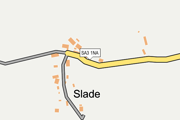 SA3 1NA map - OS OpenMap – Local (Ordnance Survey)