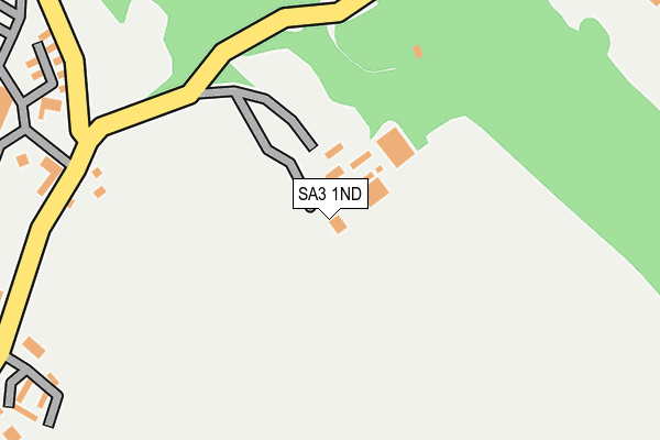 SA3 1ND map - OS OpenMap – Local (Ordnance Survey)