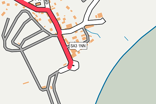 SA3 1NN map - OS OpenMap – Local (Ordnance Survey)