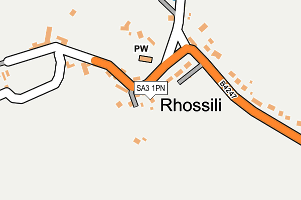 SA3 1PN map - OS OpenMap – Local (Ordnance Survey)