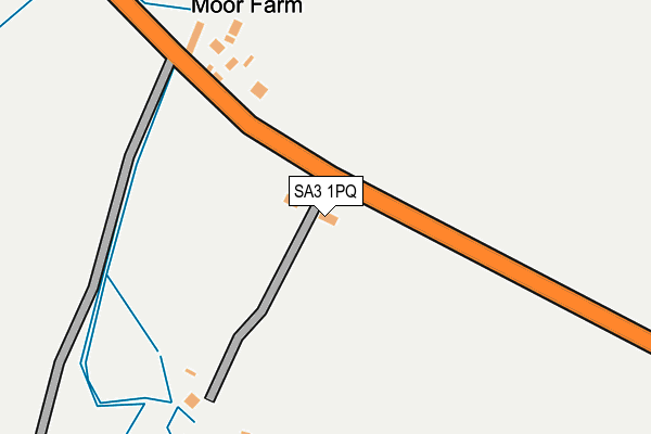 SA3 1PQ map - OS OpenMap – Local (Ordnance Survey)