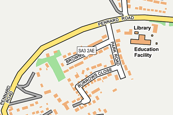 Map of SWANSEA LANDSCAPING LTD at local scale