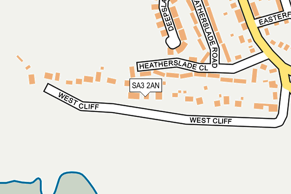 SA3 2AN map - OS OpenMap – Local (Ordnance Survey)