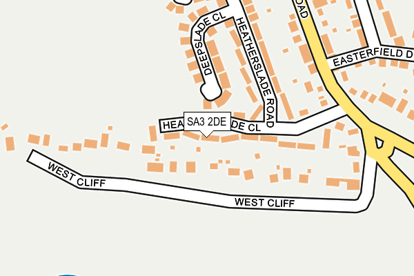 SA3 2DE map - OS OpenMap – Local (Ordnance Survey)