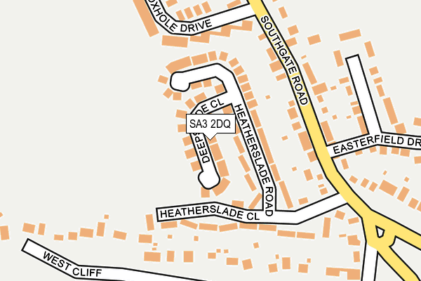 SA3 2DQ map - OS OpenMap – Local (Ordnance Survey)