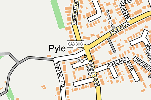 SA3 3HG map - OS OpenMap – Local (Ordnance Survey)