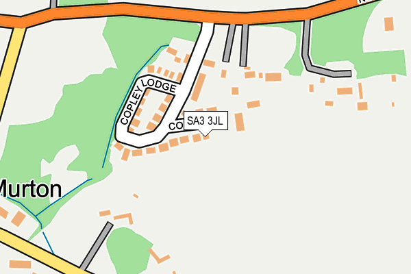 SA3 3JL map - OS OpenMap – Local (Ordnance Survey)