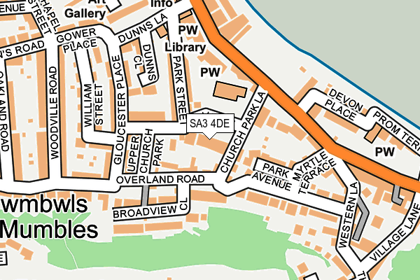 SA3 4DE map - OS OpenMap – Local (Ordnance Survey)