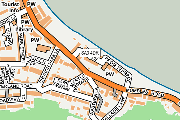 SA3 4DR map - OS OpenMap – Local (Ordnance Survey)