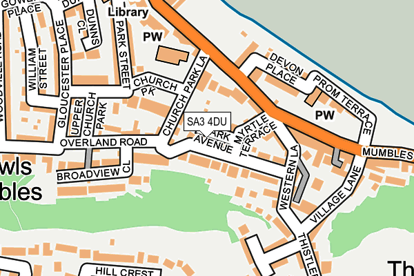 SA3 4DU map - OS OpenMap – Local (Ordnance Survey)