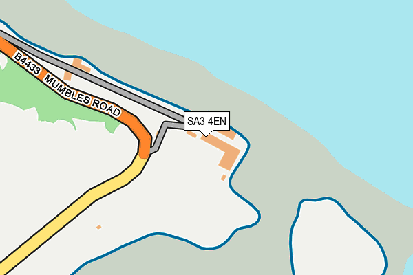 SA3 4EN map - OS OpenMap – Local (Ordnance Survey)