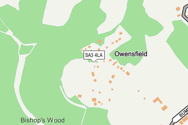 SA3 4LA map - OS OpenMap – Local (Ordnance Survey)