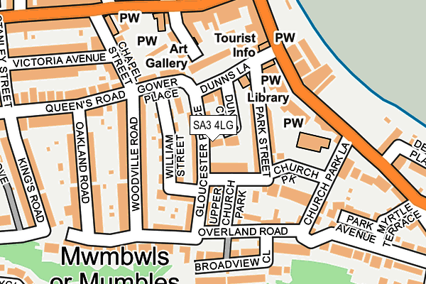 SA3 4LG map - OS OpenMap – Local (Ordnance Survey)