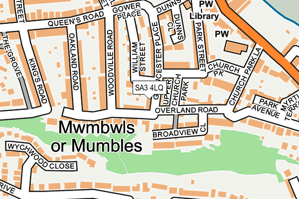 SA3 4LQ map - OS OpenMap – Local (Ordnance Survey)