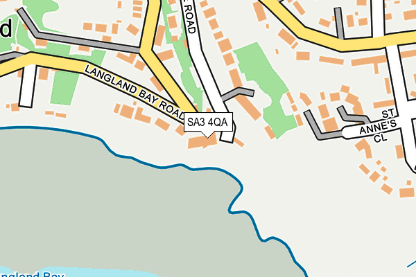SA3 4QA map - OS OpenMap – Local (Ordnance Survey)