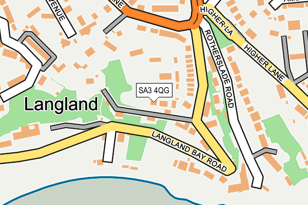SA3 4QG map - OS OpenMap – Local (Ordnance Survey)