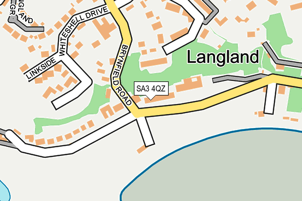 SA3 4QZ map - OS OpenMap – Local (Ordnance Survey)