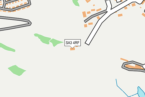 SA3 4RF map - OS OpenMap – Local (Ordnance Survey)