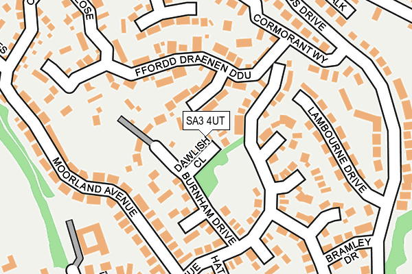 SA3 4UT map - OS OpenMap – Local (Ordnance Survey)