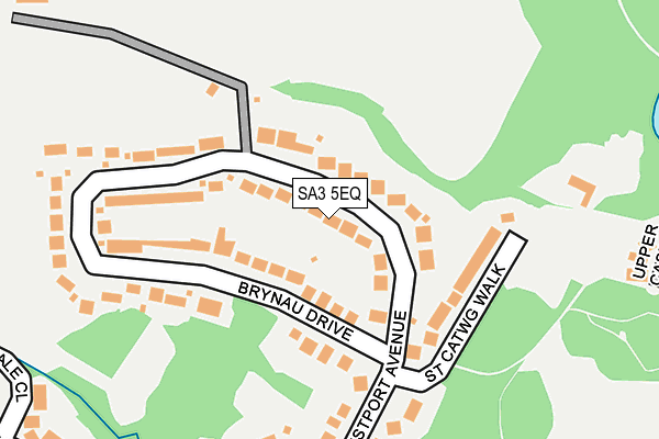 SA3 5EQ map - OS OpenMap – Local (Ordnance Survey)