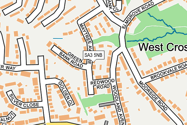 SA3 5NB map - OS OpenMap – Local (Ordnance Survey)