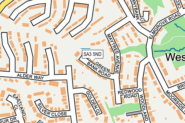 SA3 5ND map - OS OpenMap – Local (Ordnance Survey)