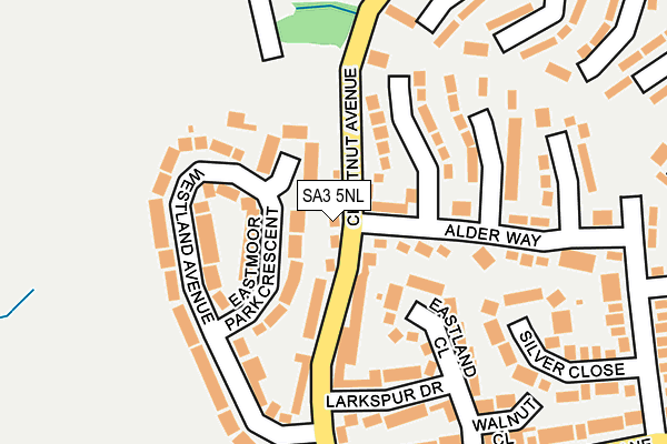 SA3 5NL map - OS OpenMap – Local (Ordnance Survey)