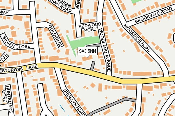 SA3 5NN map - OS OpenMap – Local (Ordnance Survey)