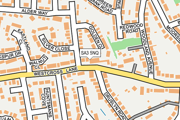 SA3 5NQ map - OS OpenMap – Local (Ordnance Survey)