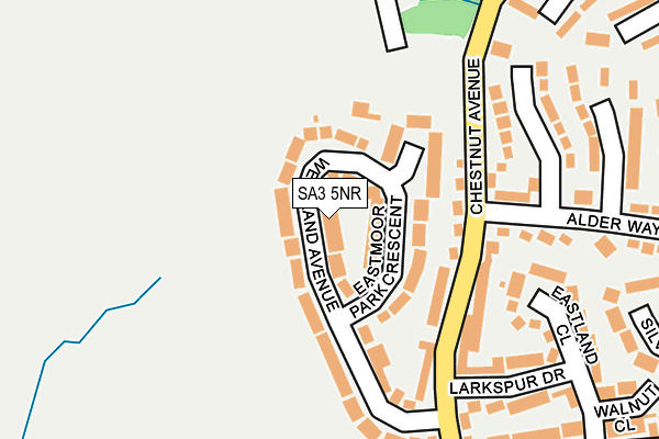 SA3 5NR map - OS OpenMap – Local (Ordnance Survey)