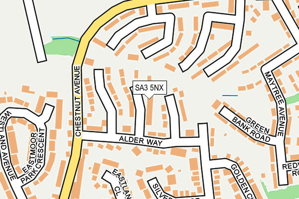 SA3 5NX map - OS OpenMap – Local (Ordnance Survey)