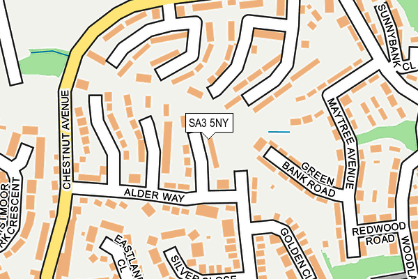 SA3 5NY map - OS OpenMap – Local (Ordnance Survey)