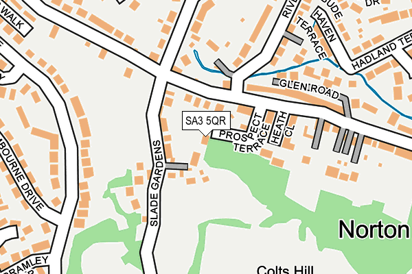 SA3 5QR map - OS OpenMap – Local (Ordnance Survey)