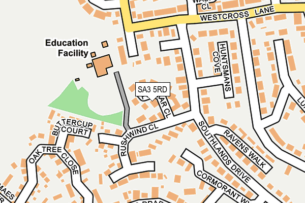 SA3 5RD map - OS OpenMap – Local (Ordnance Survey)