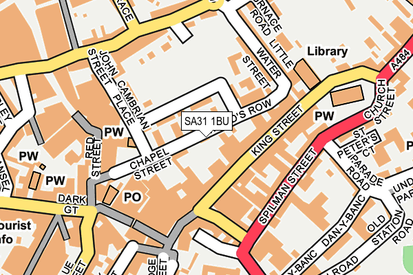 SA31 1BU map - OS OpenMap – Local (Ordnance Survey)