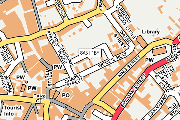 SA31 1BY map - OS OpenMap – Local (Ordnance Survey)