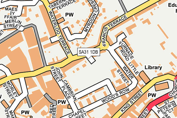 SA31 1DB map - OS OpenMap – Local (Ordnance Survey)