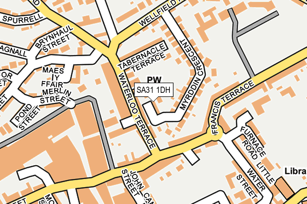 SA31 1DH map - OS OpenMap – Local (Ordnance Survey)