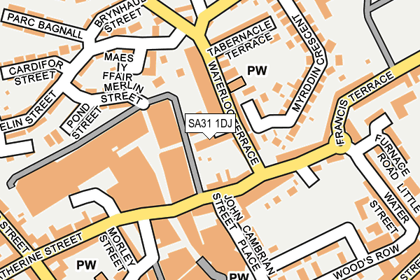 SA31 1DJ map - OS OpenMap – Local (Ordnance Survey)