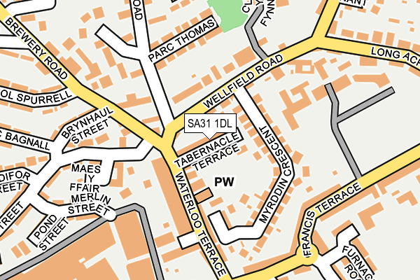 SA31 1DL map - OS OpenMap – Local (Ordnance Survey)