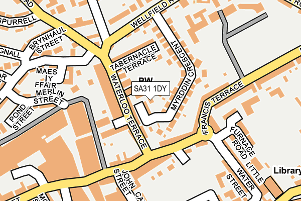 SA31 1DY map - OS OpenMap – Local (Ordnance Survey)