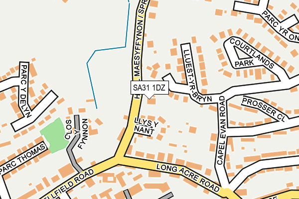 SA31 1DZ map - OS OpenMap – Local (Ordnance Survey)