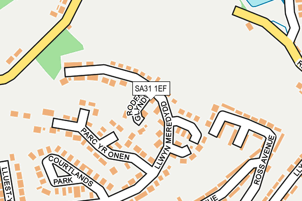 SA31 1EF map - OS OpenMap – Local (Ordnance Survey)