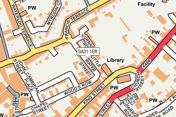 SA31 1ER map - OS OpenMap – Local (Ordnance Survey)