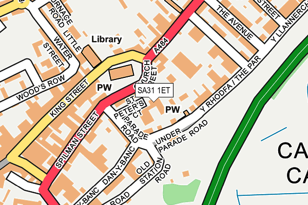 SA31 1ET map - OS OpenMap – Local (Ordnance Survey)