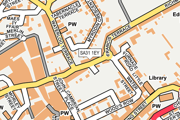 SA31 1EY map - OS OpenMap – Local (Ordnance Survey)